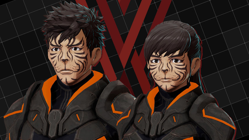 Edit part for Outer "Animal Makeup"(Unisex)