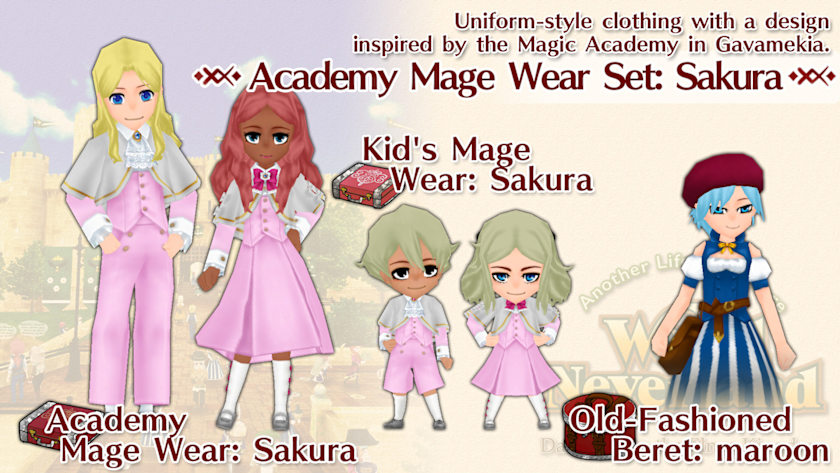 Academy Mage Wear Set: Sakura