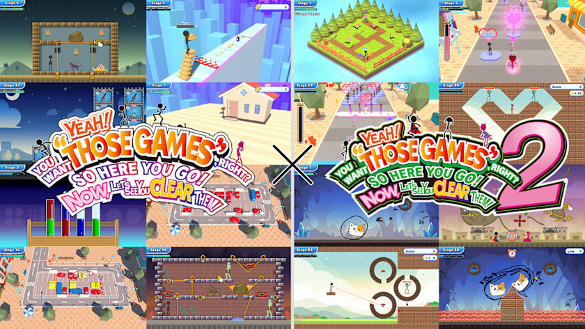 YEAH! YOU WANT "THOSE GAMES," RIGHT? SO HERE YOU GO! NOW, LET'S SEE YOU CLEAR THEM! 1+2