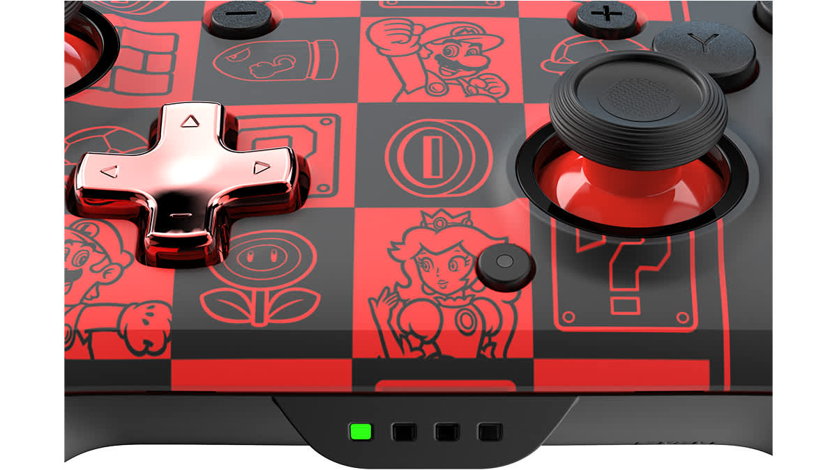PDP Rematch Wireless Controller Glow: Super Mario Icon — фото 7