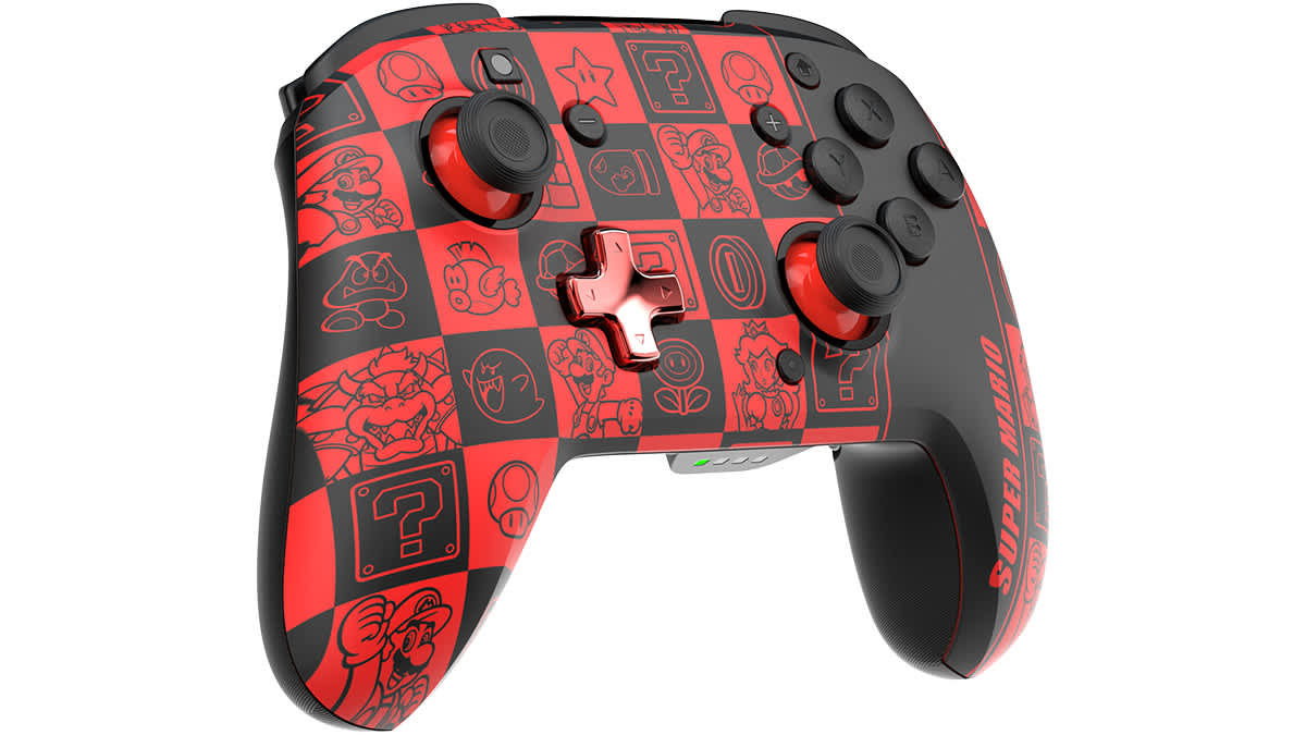 PDP Rematch Wireless Controller Glow: Super Mario Icon — фото 5