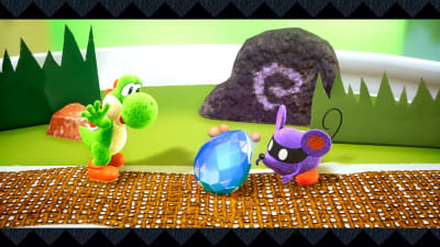 Nintendo Switch - Yoshi's Crafted World - Winged Yoshi Egg - The