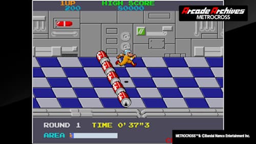 Affiche Officielle METROCROSS - NAMCO - Format B1 - Jeu D'arcade - Bon état