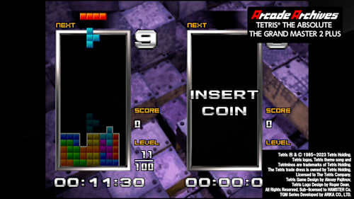 テトリス ジ・アブソリュート ザ・グランドマスター2 PLUS Arcade Archives TETRIS® THE ABSOLUTE THE GRAND MASTER 2 PLUS