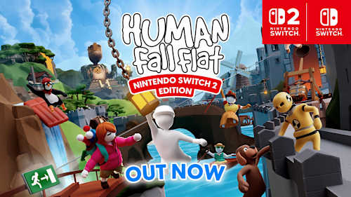 【3本セット】HUMAN Fall Flat Minecraftマリオメーカー2 Human Fall Flat Nintendo Switch Game, Open-World Puzzle, 2-8