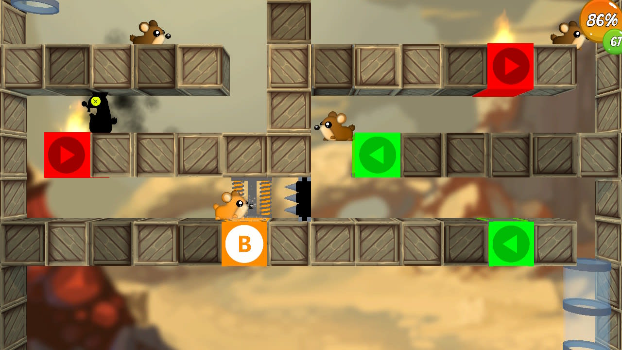 Hamster Squad game. Hamster handling.
