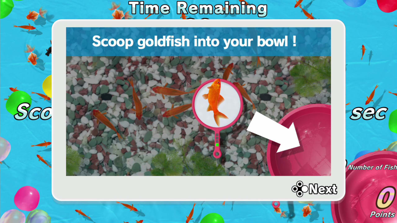 #2. Catch 'Em! Goldfish Scooping (Nintendo) By: D3PUBLISHER