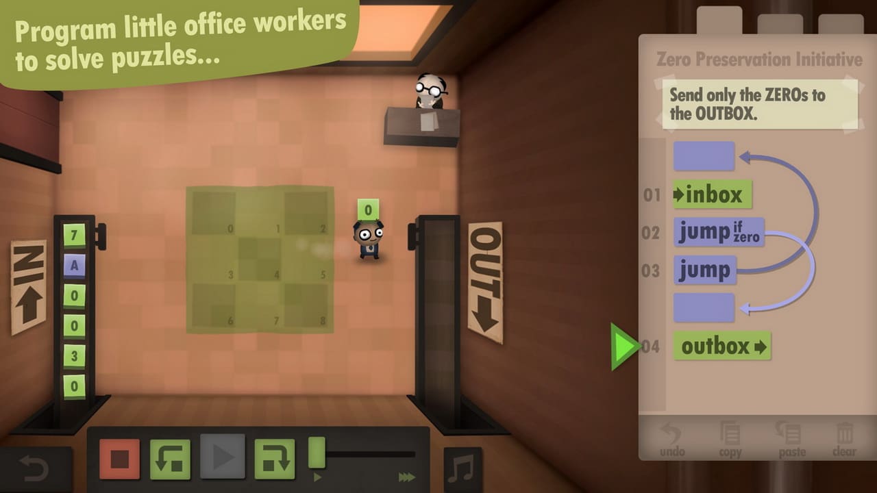 #2. Human Resource Machine (Nintendo) Av: Tomorrow Corporation