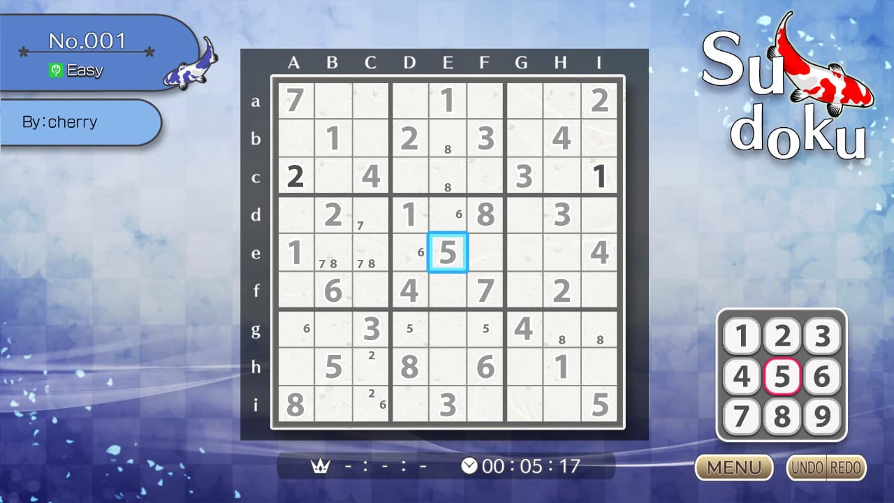 #3. Puzzle by Nikoli S Sudoku (Nintendo) By: HAMSTER