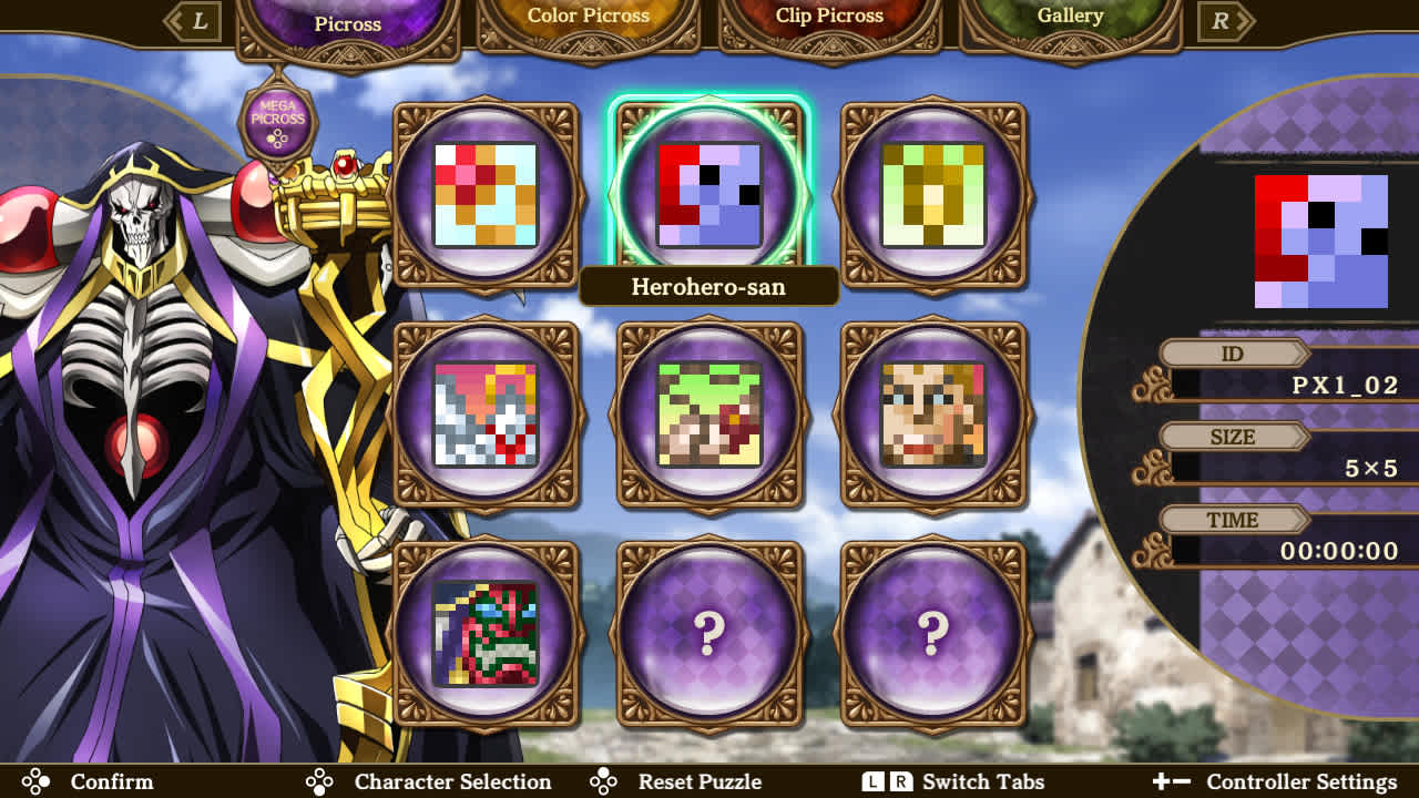 #3. PICROSS LORD OF THE NAZARICK (Nintendo) Door: JUPITER