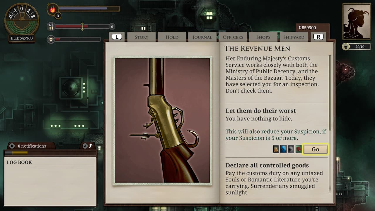 #4. Sunless Sea: Zubmariner Edition (Nintendo) By: Failbetter Games
