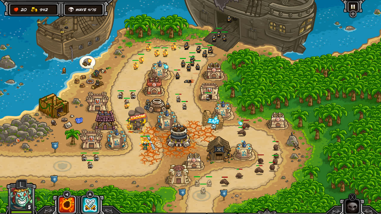 #5. Kingdom Rush Frontiers (Nintendo) By: Ironhide Game Studio