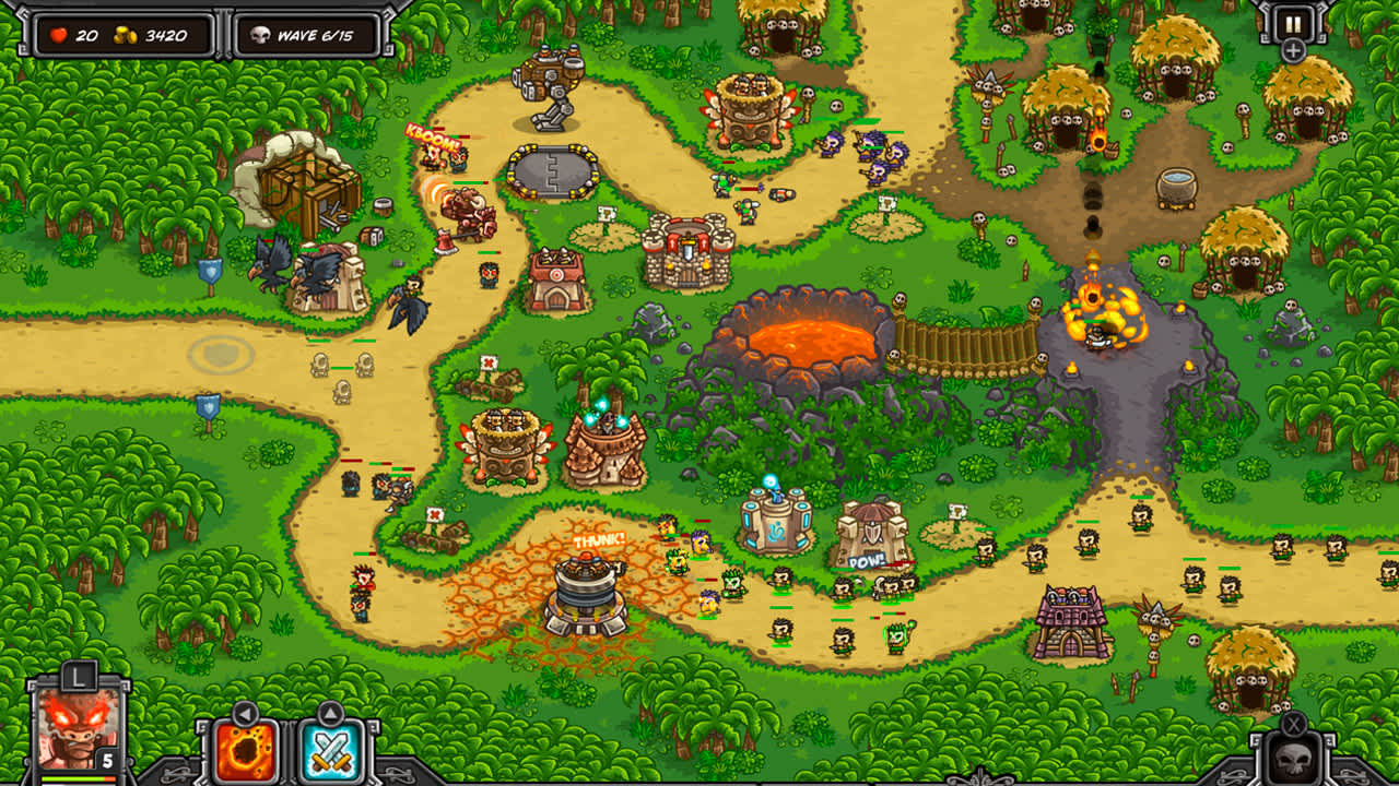 #2. Kingdom Rush Frontiers (Nintendo) By: Ironhide Game Studio