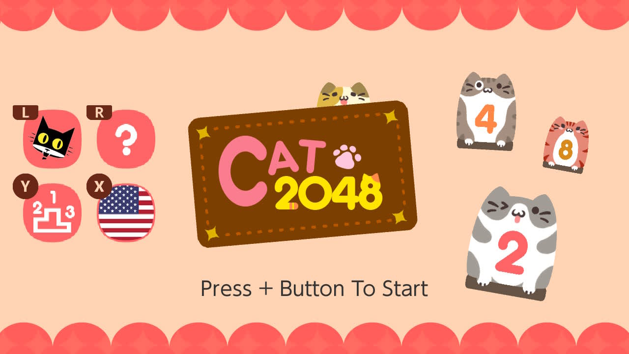 #1. 2048 CAT (Nintendo) 由: Millo Games