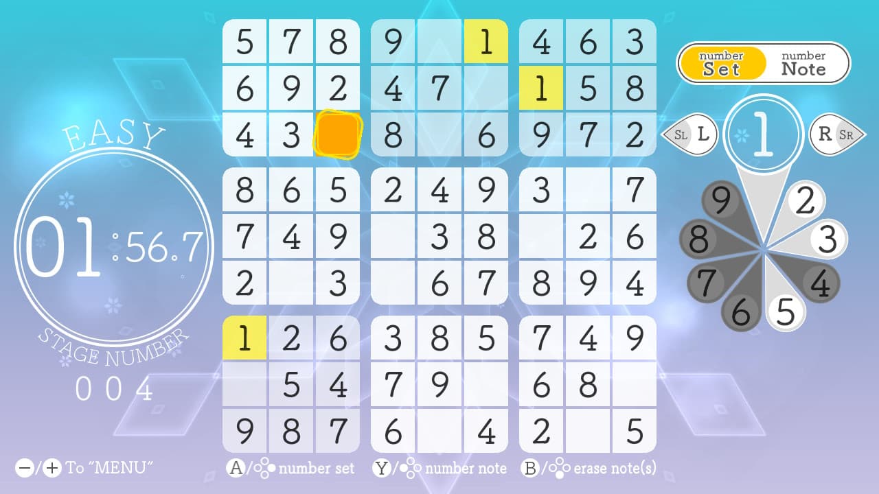 #2. Sudoku Relax 4 Winter Snow (Nintendo) Podle: G-MODE