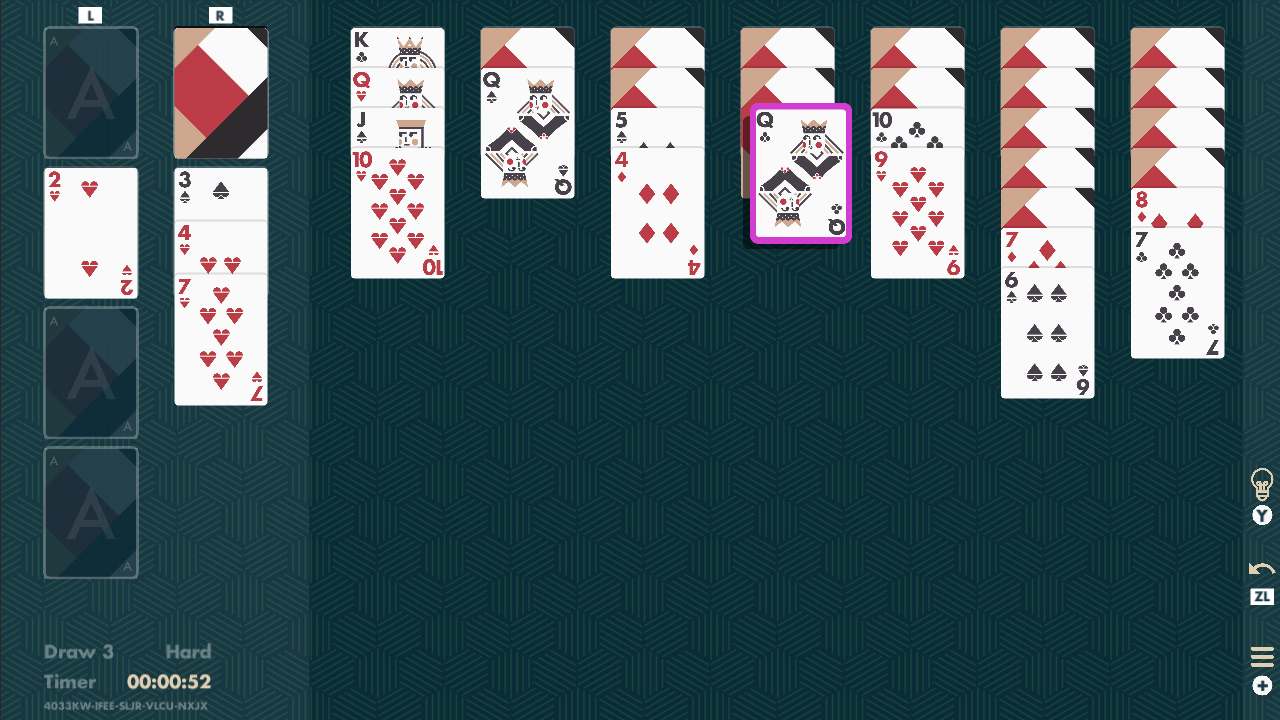 #1. Solitaire Klondike Minimal (Nintendo) Podle: hook.gg