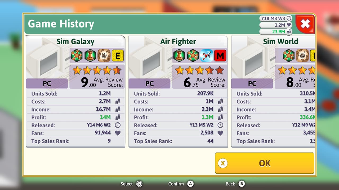 #3. Game Dev Tycoon (Nintendo) 由: Greenheart Games