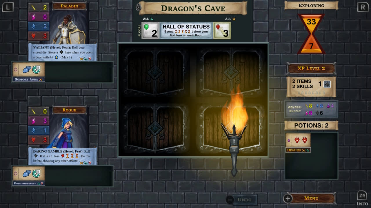 #1. One Deck Dungeon (Nintendo) Oleh: Underbite Games