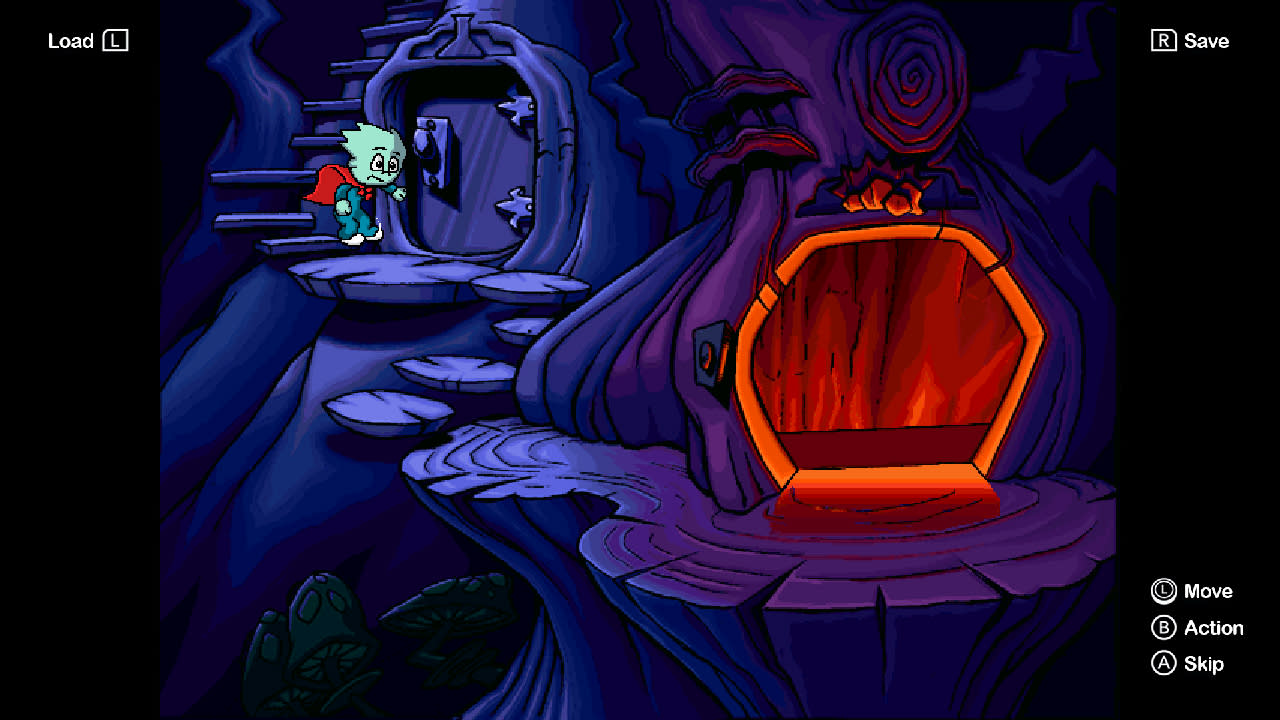 #5. Pajama Sam: No Need to Hide When It's Dark Outside (Nintendo) Door: UFO Interactive
