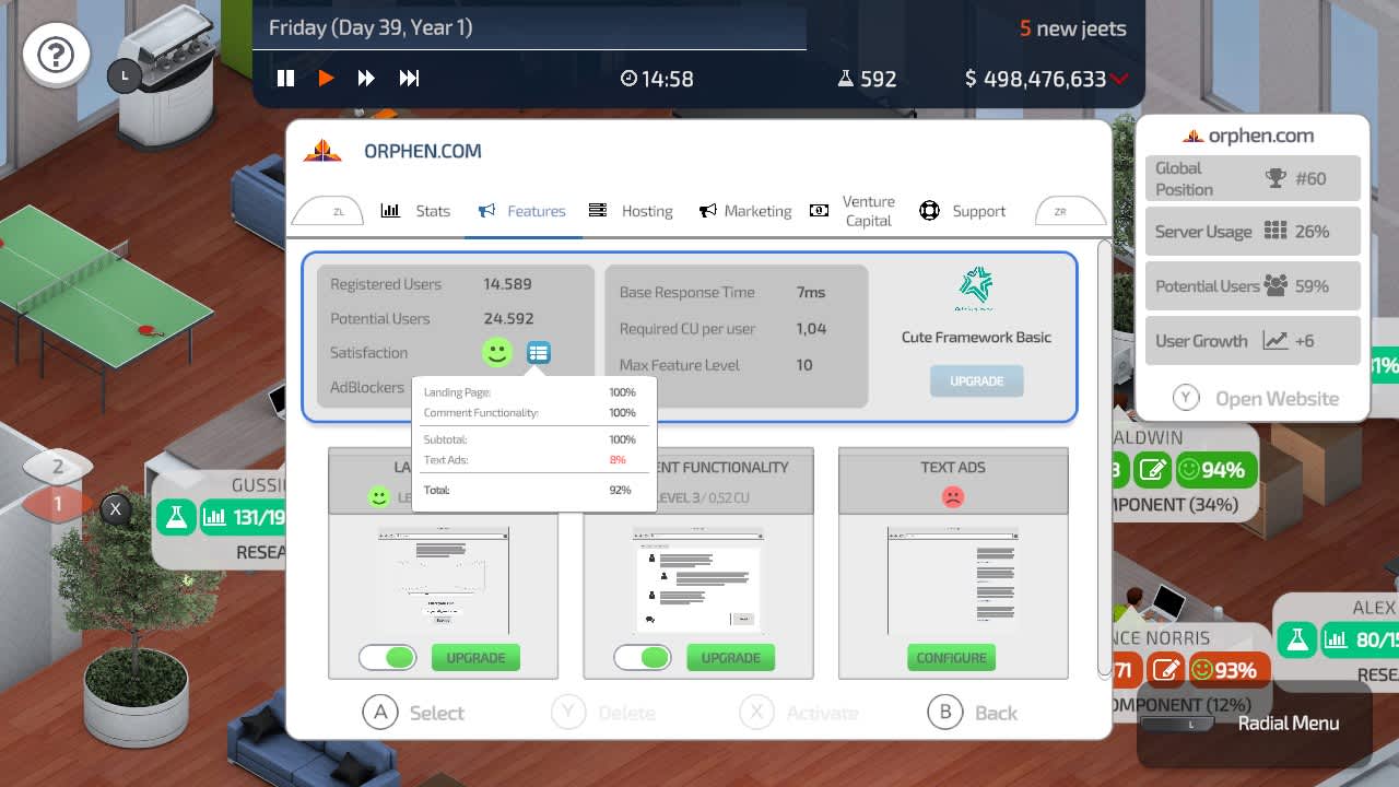 #2. Startup Company Console Edition (Nintendo) 由: 2Awesome Studio