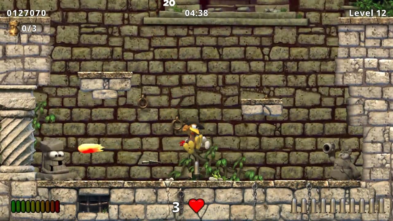 #3. Moorhuhn Jump and Run 'Traps and Treasures' (Nintendo) By: Higgs Games
