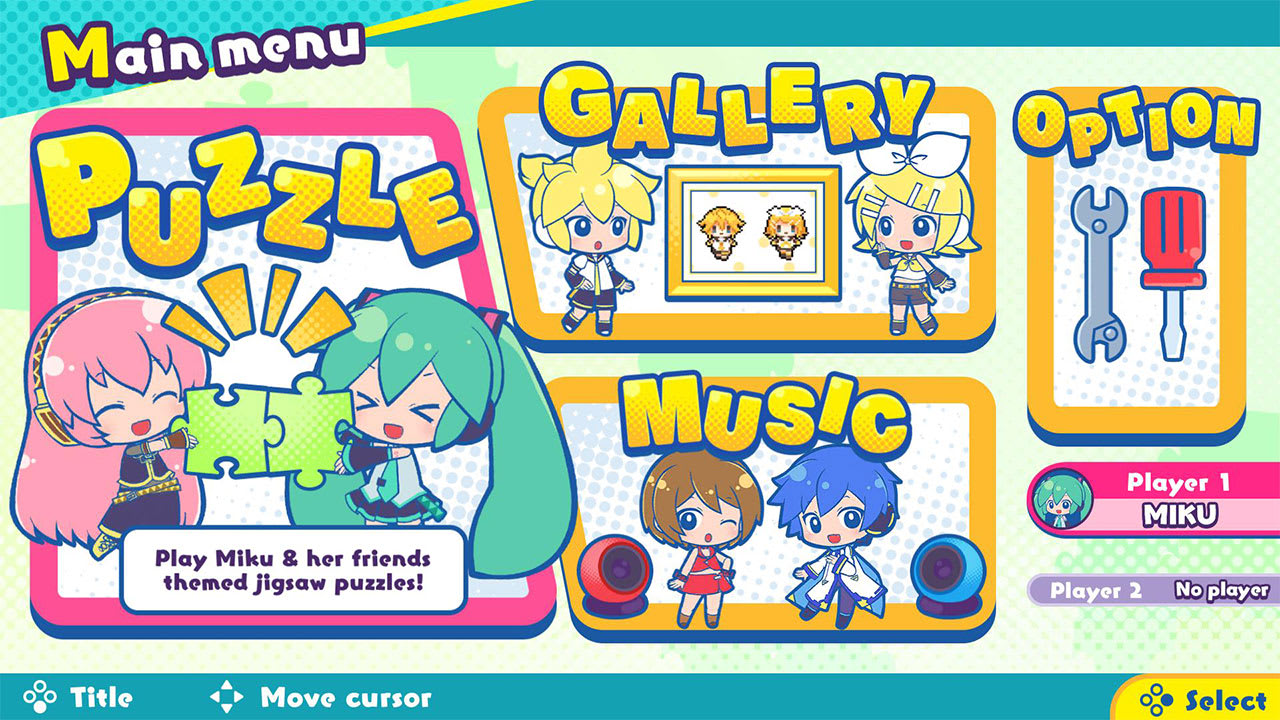 #1. Hatsune Miku Jigsaw Puzzle (Nintendo) 由: CRYPTON FUTURE MEDIA