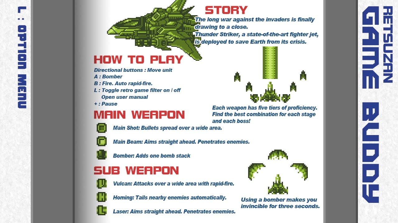 #6. Pixel Game Maker Series THUNDER STRIKER (Nintendo) By: Gotcha Gotcha Games