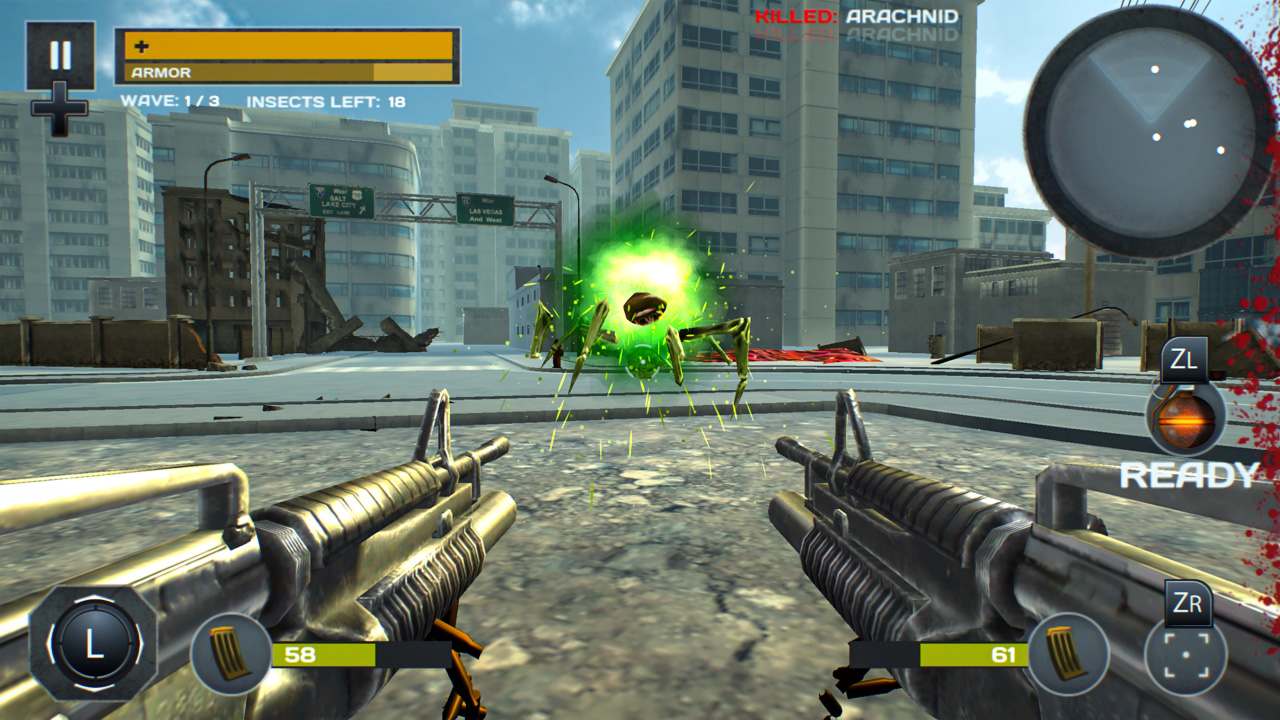 #1. Dead Invaders: Modern War 3D (Nintendo) By: T-Bull