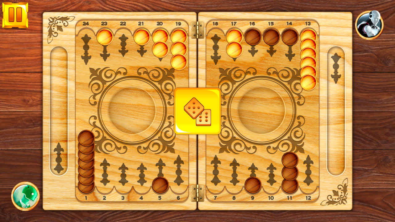 #4. Backgammon: Board Game Puzzle (Nintendo) 由: Megame
