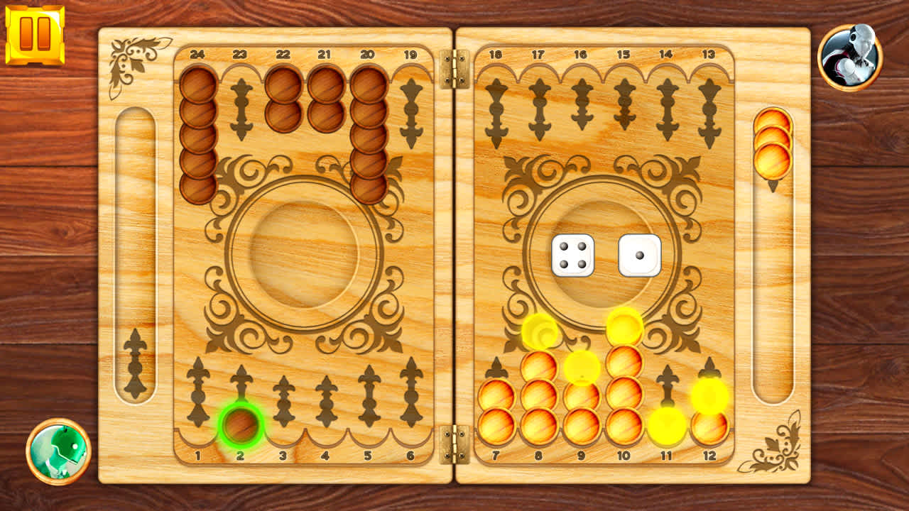#6. Backgammon: Board Game Puzzle (Nintendo) 由: Megame
