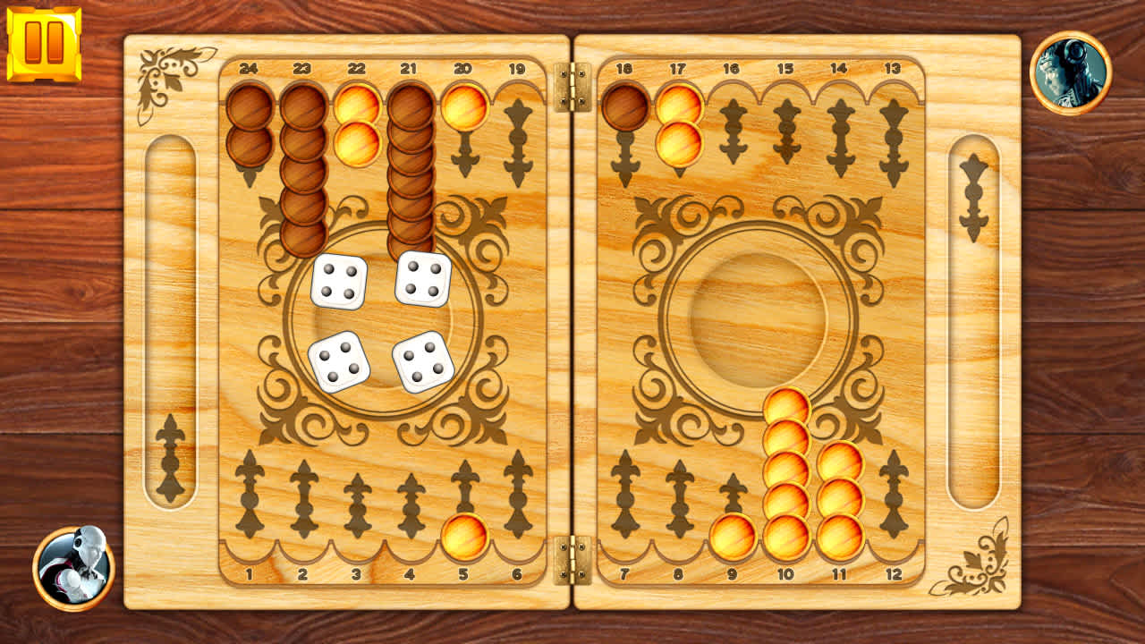 #3. Backgammon: Board Game Puzzle (Nintendo) 由: Megame