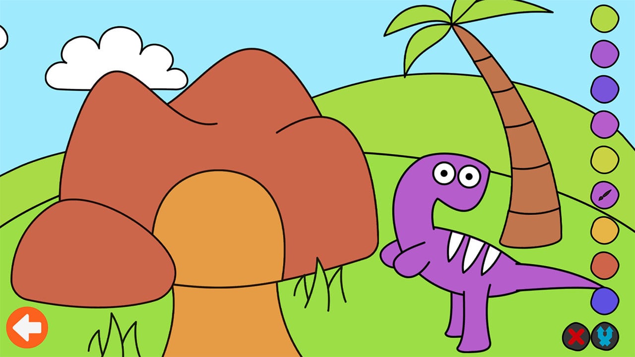 #5. Learn & Play: Dino Coloring (Nintendo) Podle: Ultimate Games