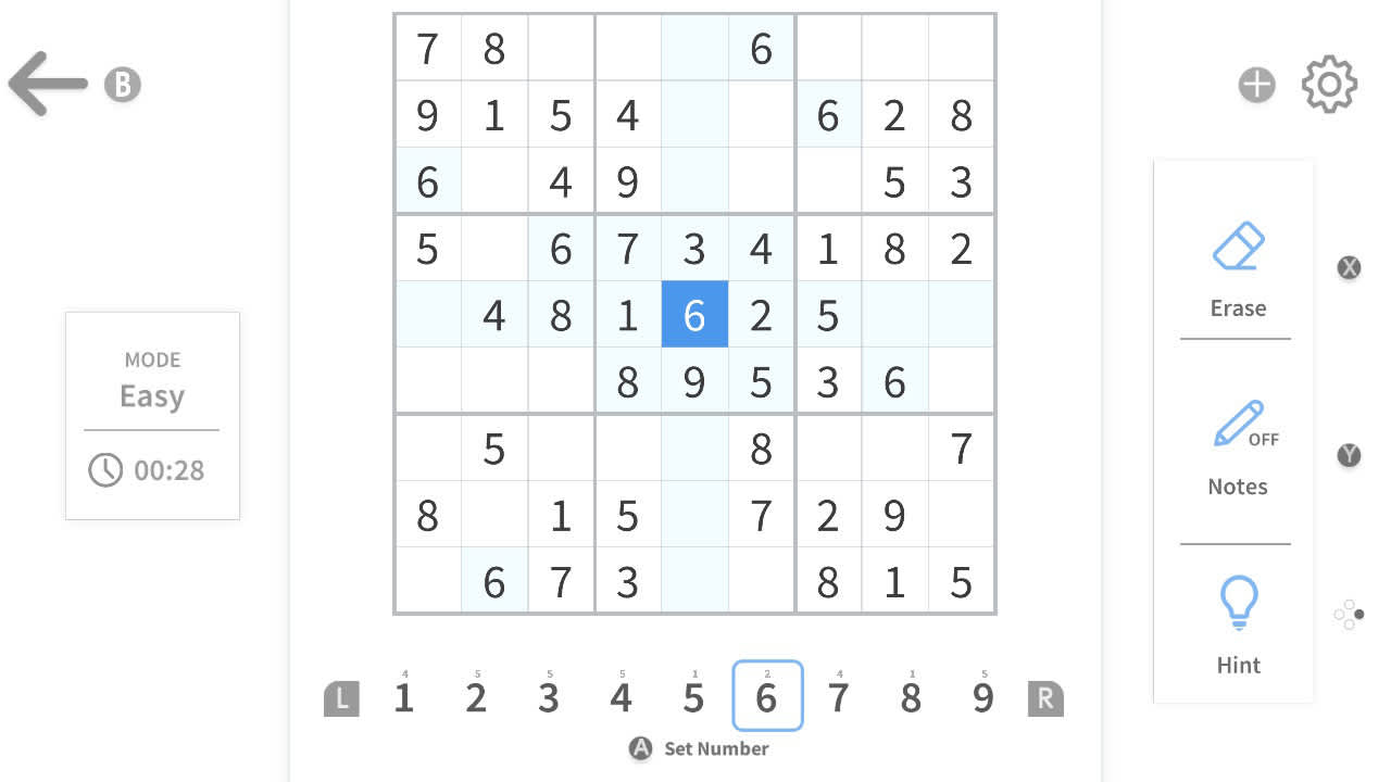 #1. Sudoku Master - Classic Sudoku (Nintendo) Av: Peaksel