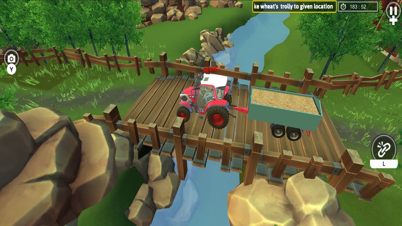 #3. Farming Real Simulation Tractor, Combine Trucks Farmer Land Game (Nintendo) 作者: Testagamercreations