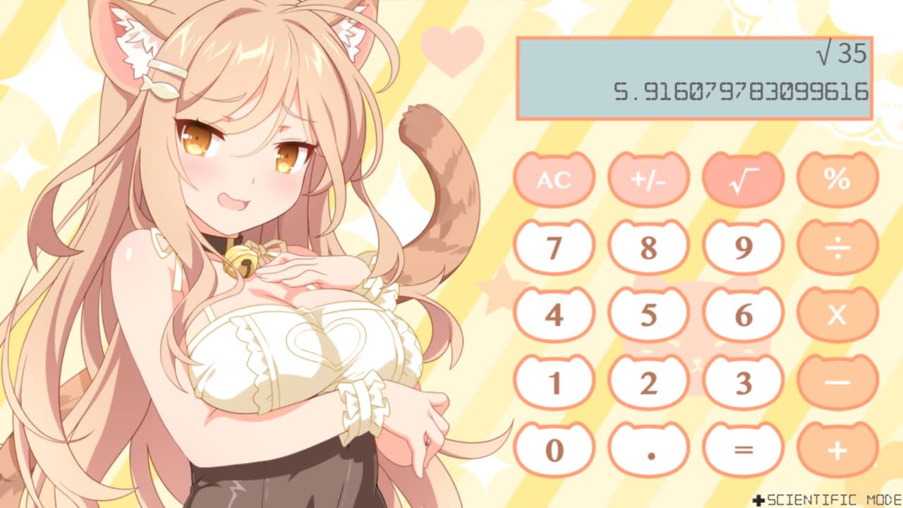 #1. Sakura Neko Calculator (Nintendo) 由: Gamuzumi