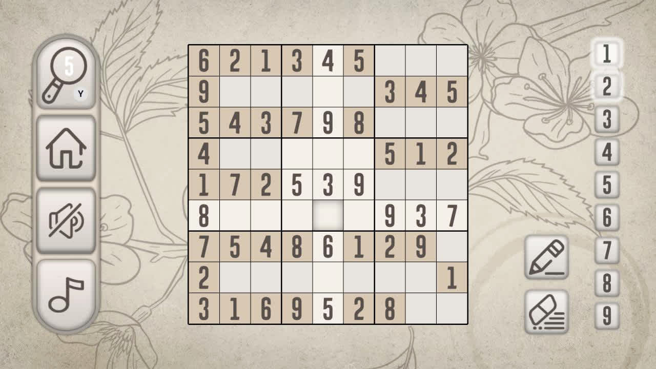 #1. Sudoku: Casual Board Game (Nintendo) Podle: Megame