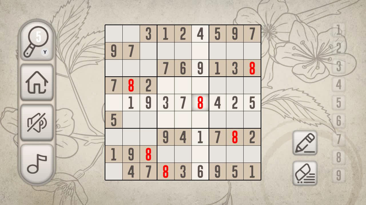 #2. Sudoku: Casual Board Game (Nintendo) Podle: Megame