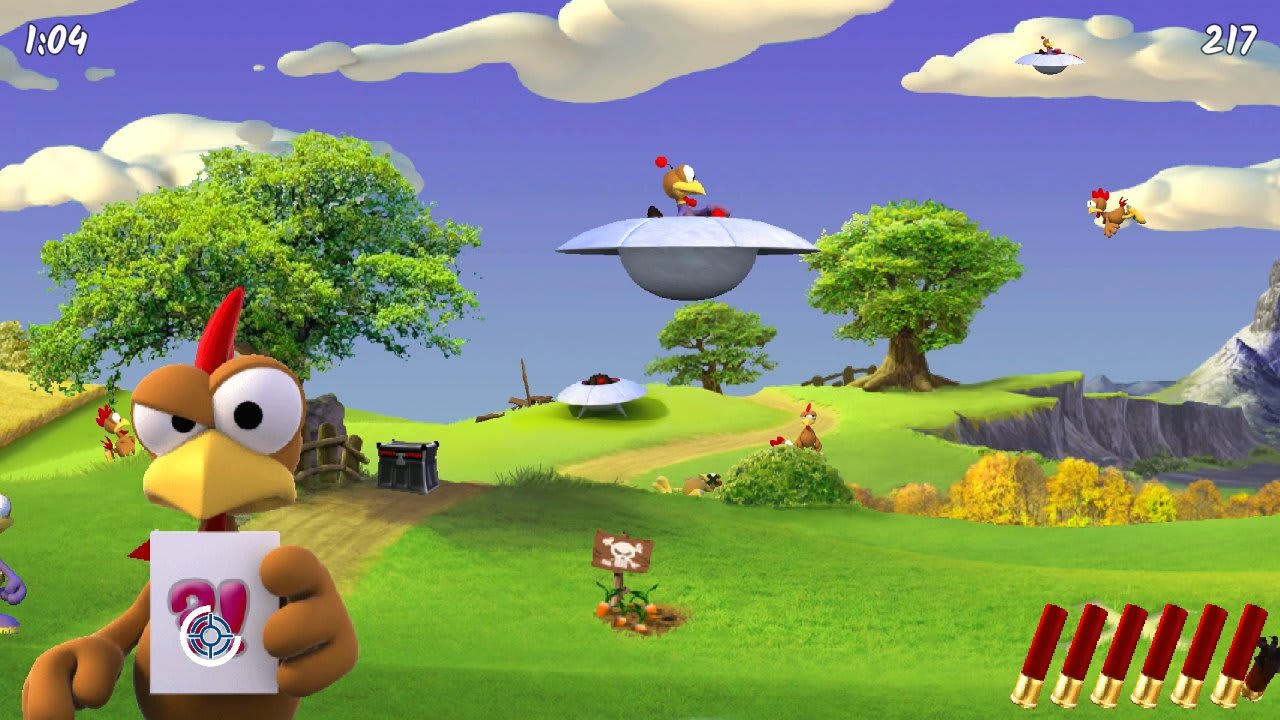 #2. Moorhuhn Invasion - Crazy Chicken Invasion (Nintendo) By: Higgs Games