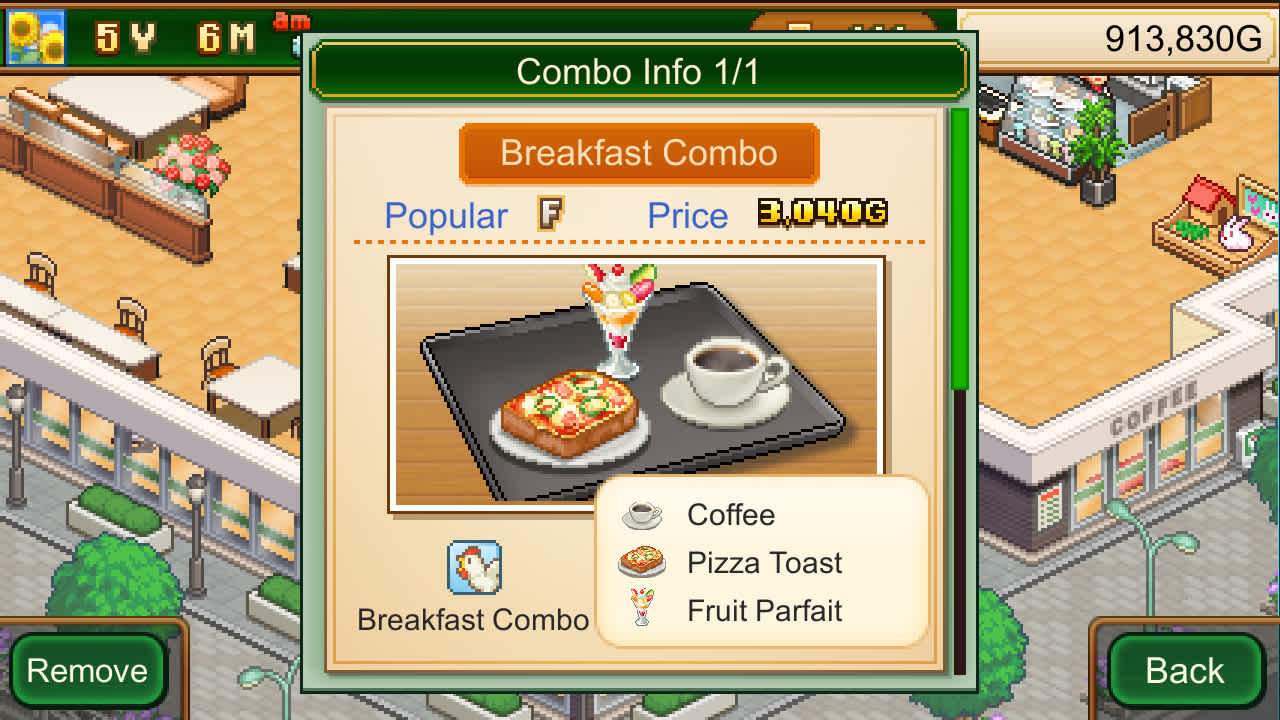 #4. Cafe Master Story (Nintendo) 게시자: Kairosoft