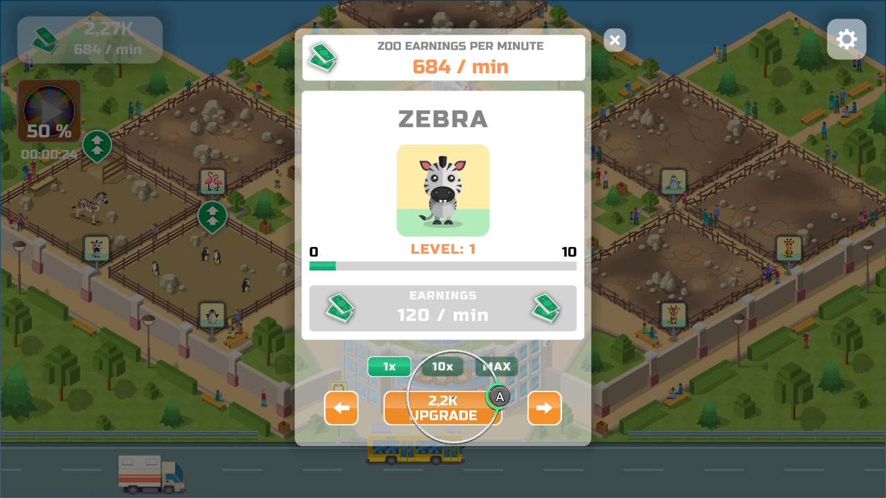 #6. Idle Zoo Park (Nintendo) Bởi: Ocean Media