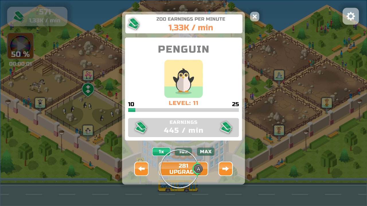 #5. Idle Zoo Park (Nintendo) Bởi: Ocean Media