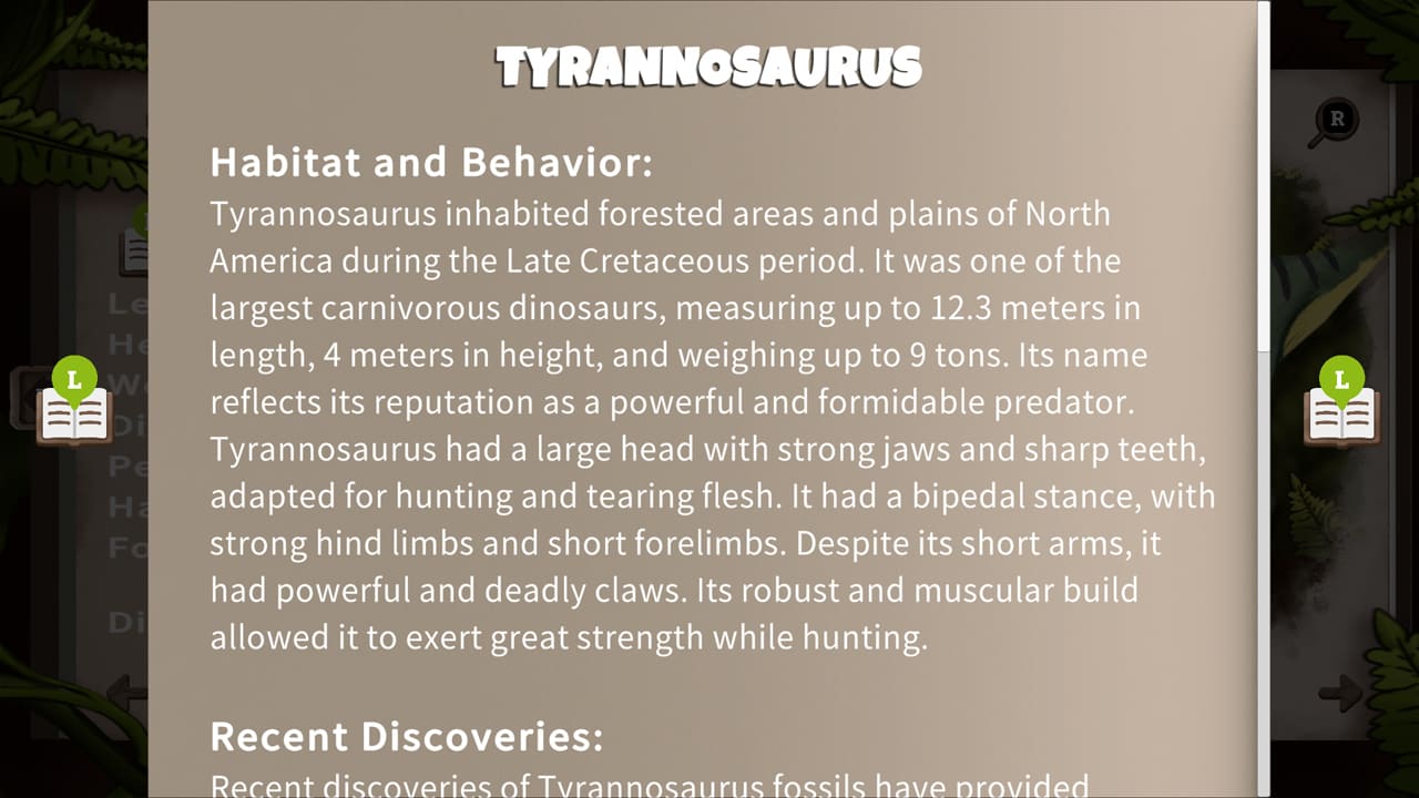 #5. Dinosaurs: Types and Names (Nintendo) Door: Cooking & Publishing
