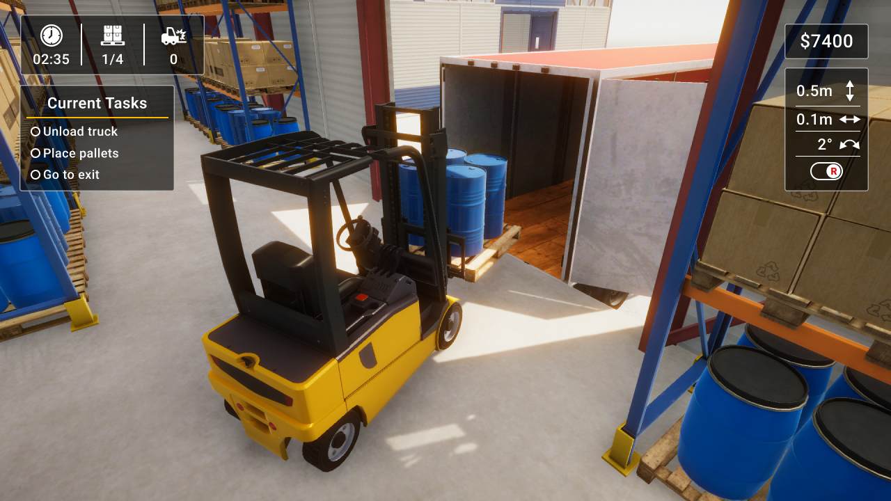 #3. Forklift Simulator 2023 (Nintendo) By: Halva Studio