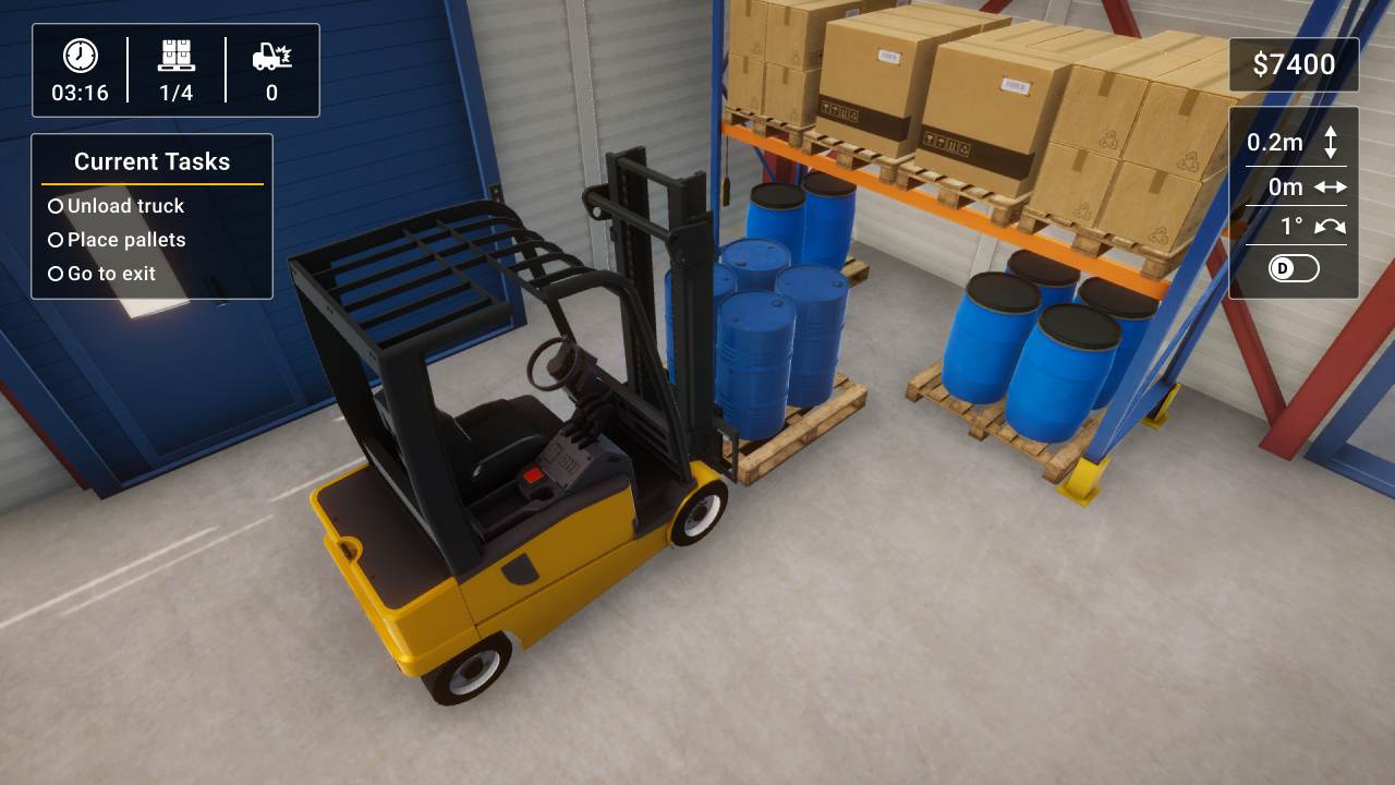 #4. Forklift Simulator 2023 (Nintendo) By: Halva Studio