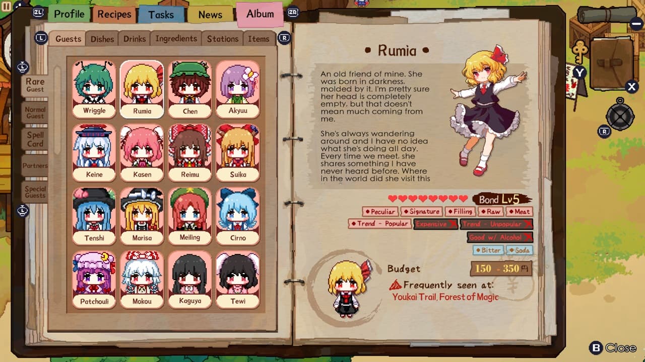 #6. Touhou Mystia's Izakaya (Nintendo) Podle: Phoenixx