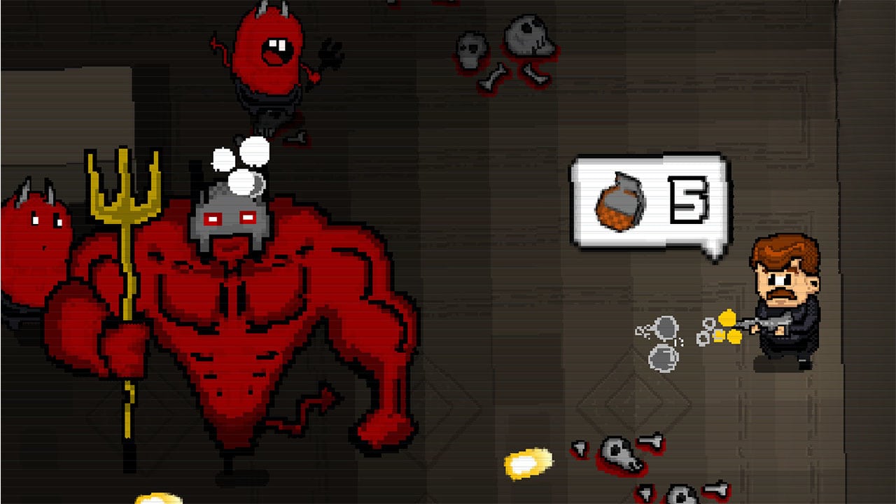 #6. Mustache In Hell (Nintendo) De: QUByte Interactive