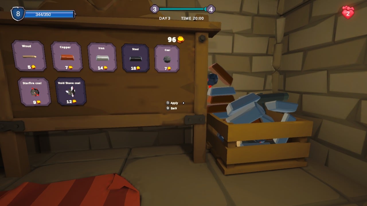 #2. Fantasy Blacksmith Shop Simulator (Nintendo) By: Halva Studio