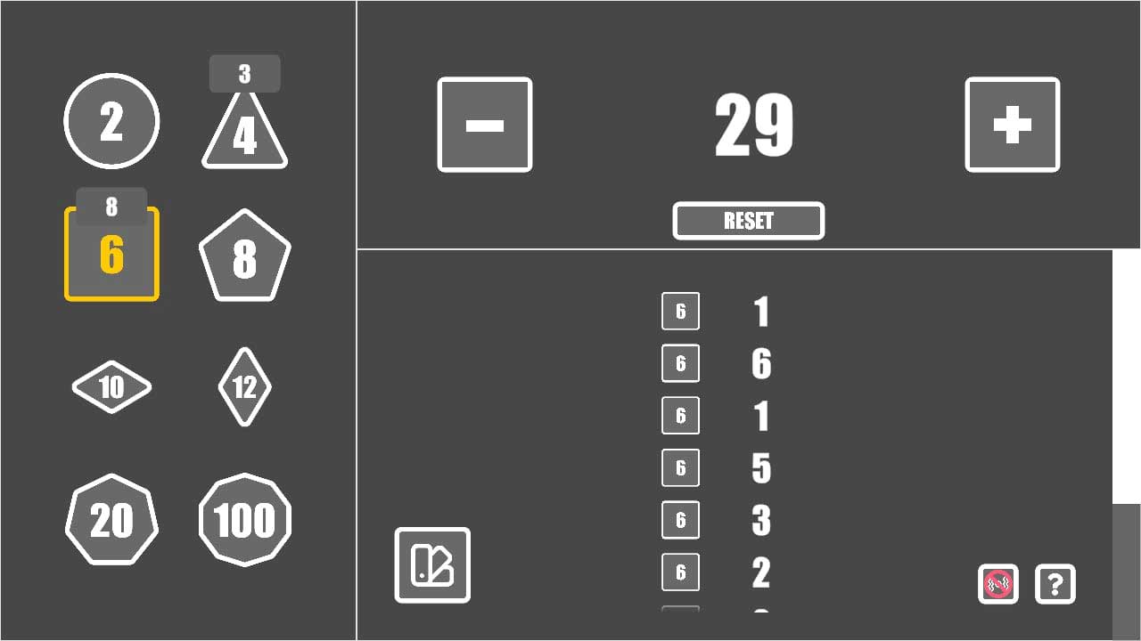 #1. Easy Dice for RPG/Tabletop (Nintendo) 由: SOURCE BYTE