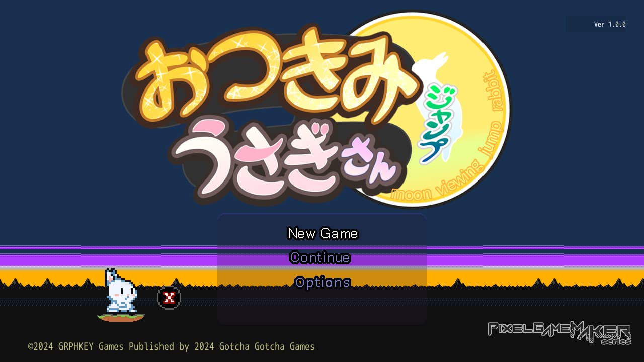 #1. Pixel Game Maker Series Moon Viewing Jump Rabbit (Nintendo) 由: Gotcha Gotcha Games