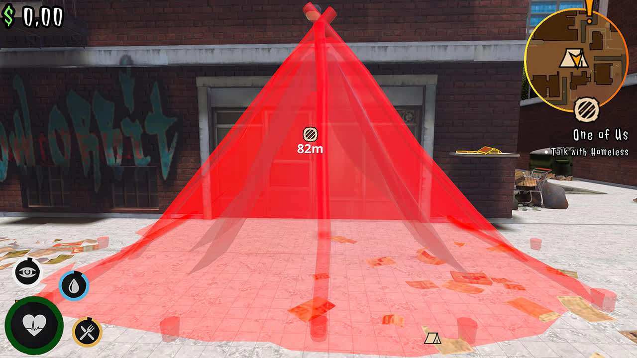 #2. Urban Survival Simulator: The Bum's Journey (Nintendo) 由: DEZVOLT GAMES